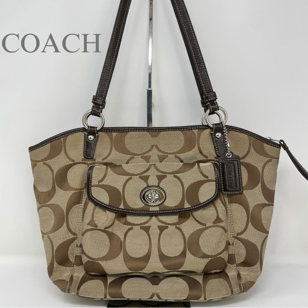 Coach Leah Signature Canvas Bag